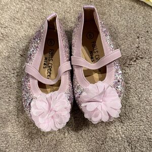 Falls Creek Kids Purple Glitter Shoes